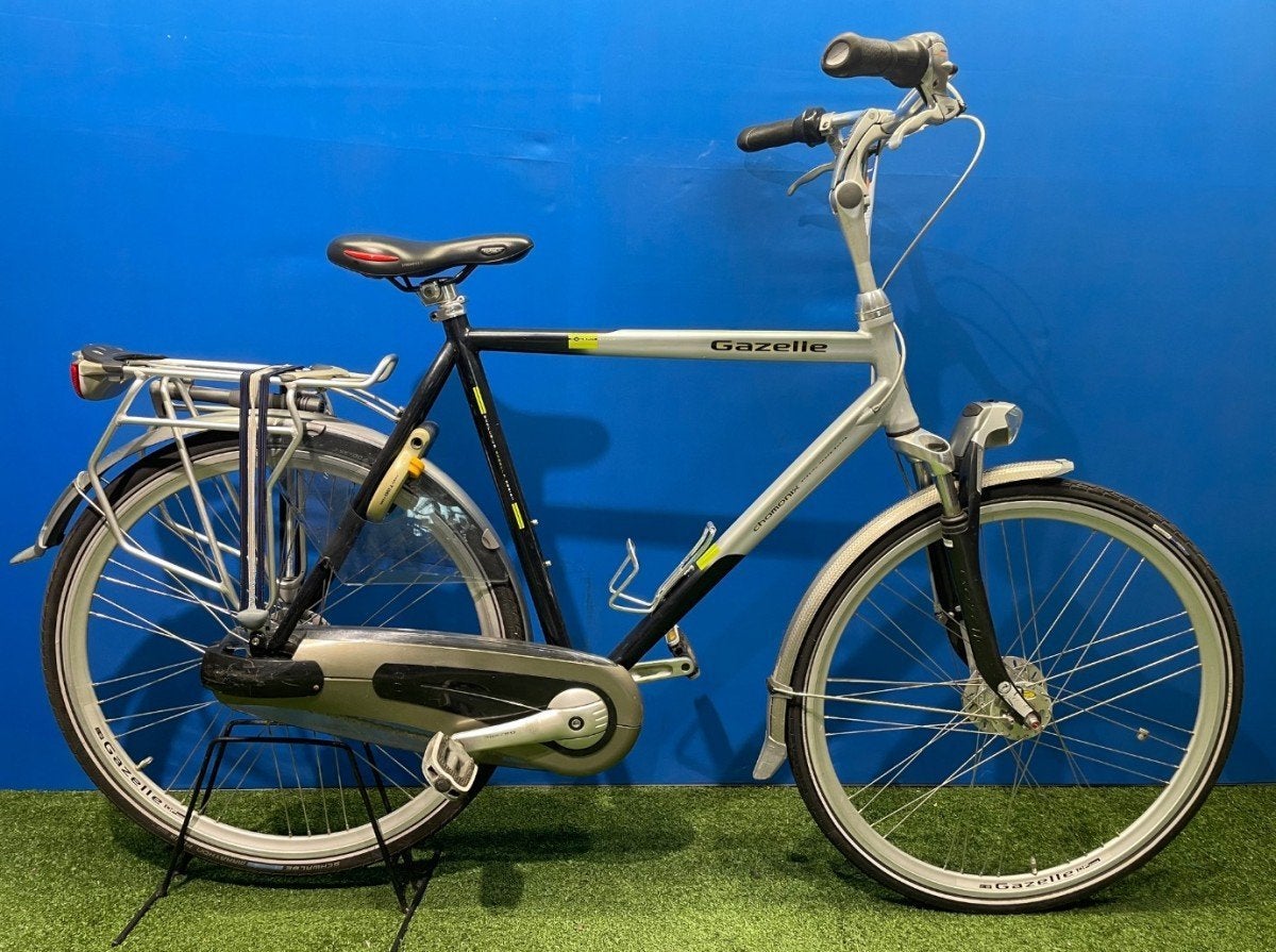 Gazelle Chamonix Heren Grijs 61cm, Fietsen en Brommers, Fietsen | Heren | Herenfietsen, Ophalen, Gebruikt, -, -
