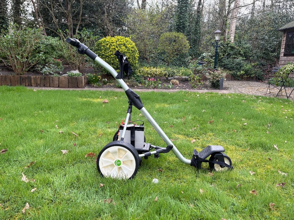 Elektrische golftrolley met accu en oplader, Ophalen, Zo goed als nieuw, Golfkar, Overige merken