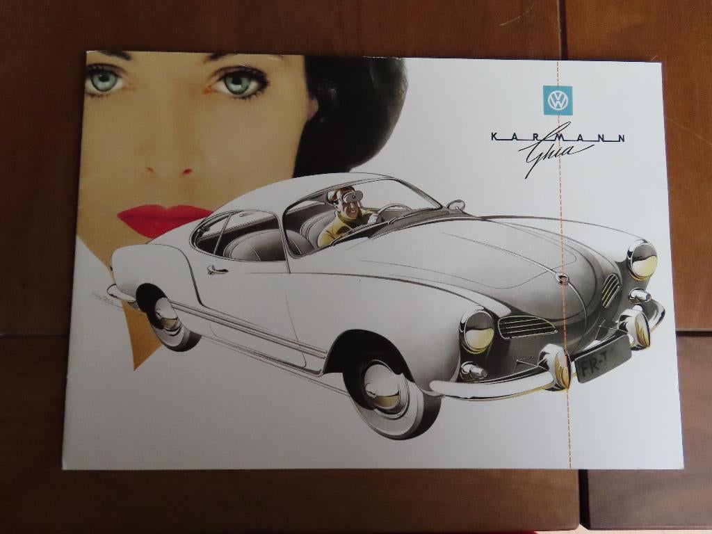 Folder Volkswagen Karmann Ghia 40 jaar jubileumuitgave 1995, Auto diversen, Handleidingen en Instructieboekjes, Ophalen of Verzenden