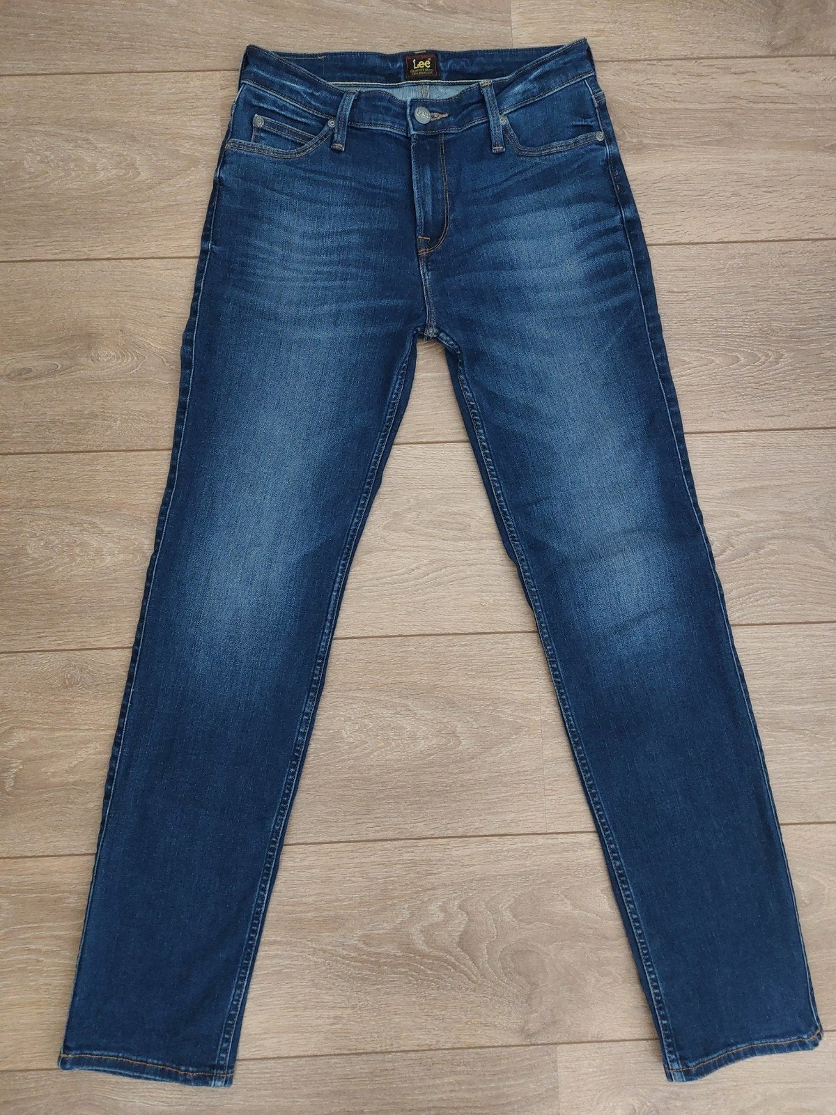 Lee Marion Straight jeans spijkerbroek maat W29 L31, Blauw, Ophalen of Verzenden, Zo goed als nieuw, Lee