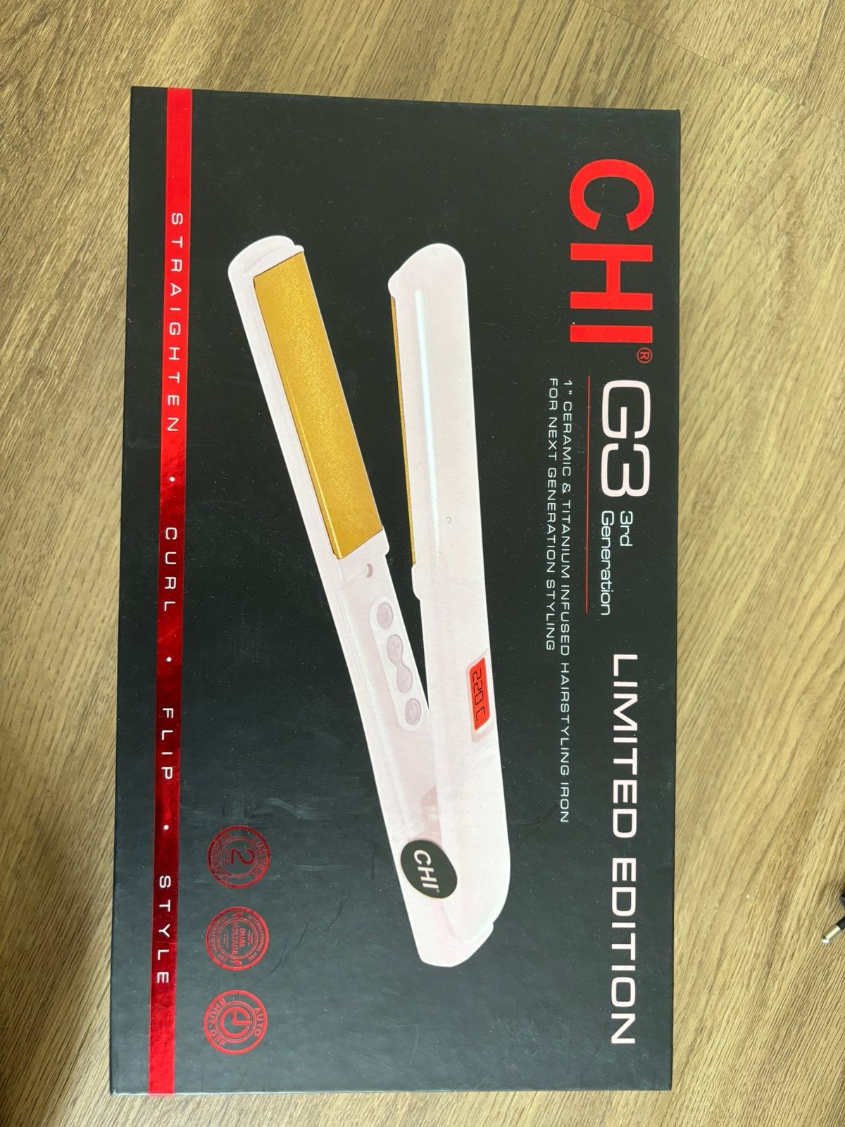 CHI G3 Blush Ceramic & Titanium Stijltang by John Beerens, Ophalen, Gebruikt, Krultang of Stijltang