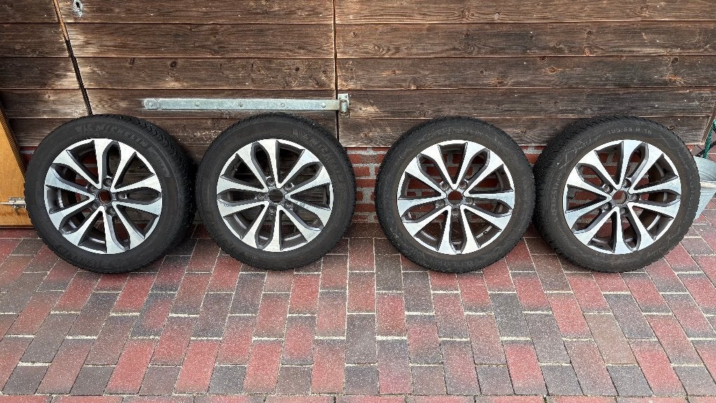 Renault Zoe II originele  velgen+ winterbanden 16 inch TMPS, Auto-onderdelen, Ophalen, Gebruikt, 16 inch, Banden en Velgen