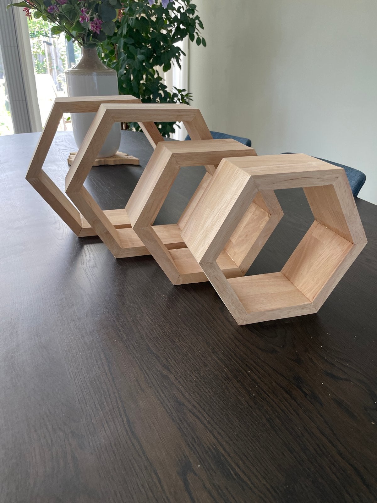 zeshoekige houten decoratieve planken, Ophalen, Hout, Zo goed als nieuw, Scandinavisch