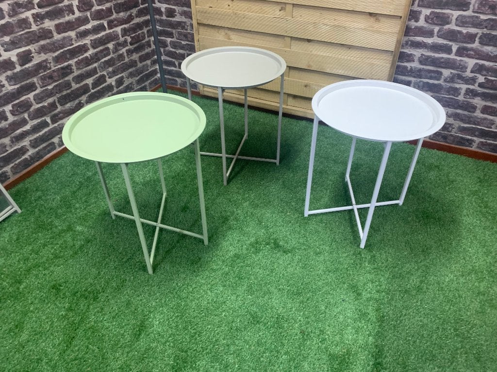 Nora Bijzettafeltje, Ophalen, Nieuw, Rond