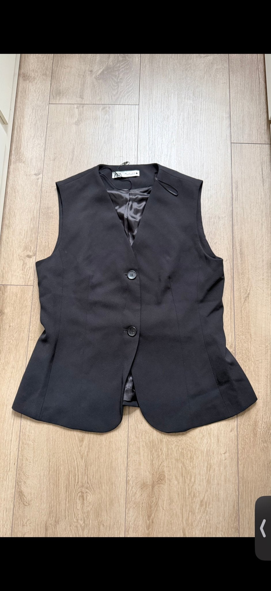 Zara Zwart Gilet Maat L - Gloednieuw, Verzenden, Zwart, Maat 42/44 (L), Nieuw