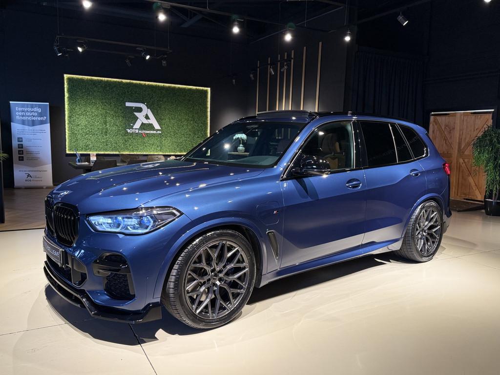 BMW X5 xDrive45e M-Pakket Panodak|LASER|3DCamera|Headup Blau, Auto's, BMW, Automaat, Gebruikt, Met garantie (alle), Blauw