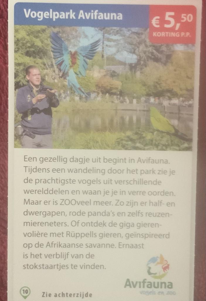 Vogelpark Avifauna Dierentuin in Alphen aan den Rijn, Tickets en Kaartjes, Recreatie | Dierentuinen, Drie personen of meer, Dierentuinbon