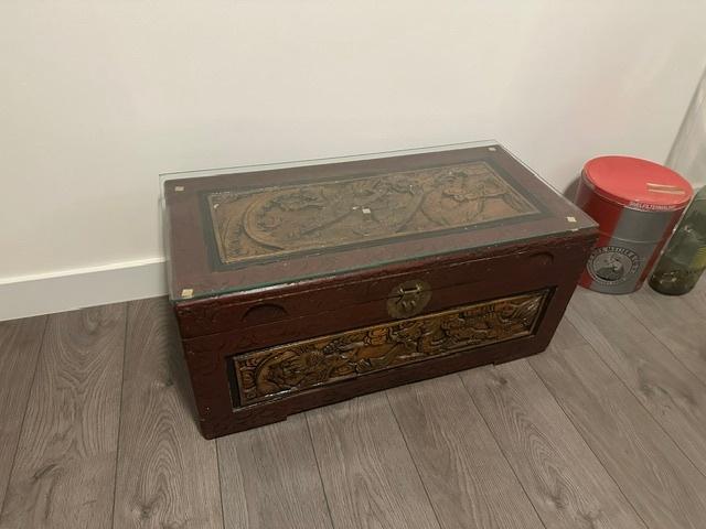 indonesisch deken kist, Huis en Inrichting, Ophalen, Minder dan 50 cm, Gebruikt, 50 tot 100 cm