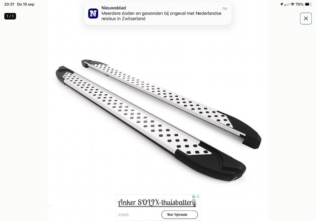 Treeplanken voor Mercedes Vito, Ophalen, Nieuw, Links, Bumper