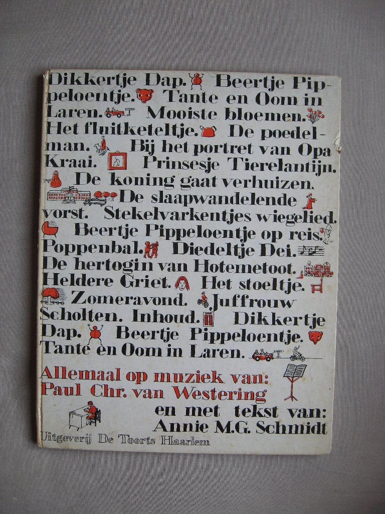 Annie M.G - Dikkertje Dap en 18 andere liedjes (1965 druk 1), Muziek en Instrumenten, Zang, Gebruikt, Overige genres, Overige soorten
