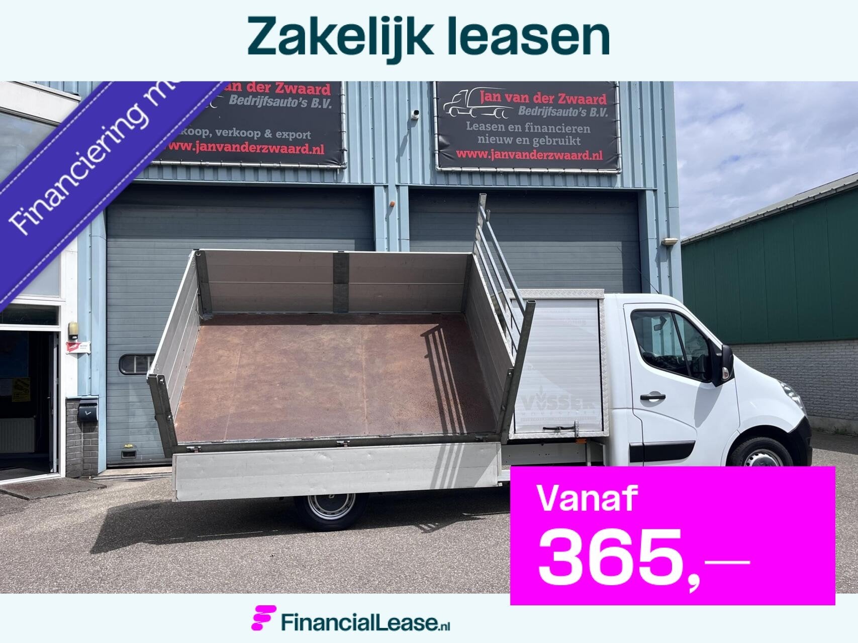 Renault Master T35 2.3 Kipper openlaadbak Pick up., Euro 5, 125 pk, Gebruikt, 4 cilinders
