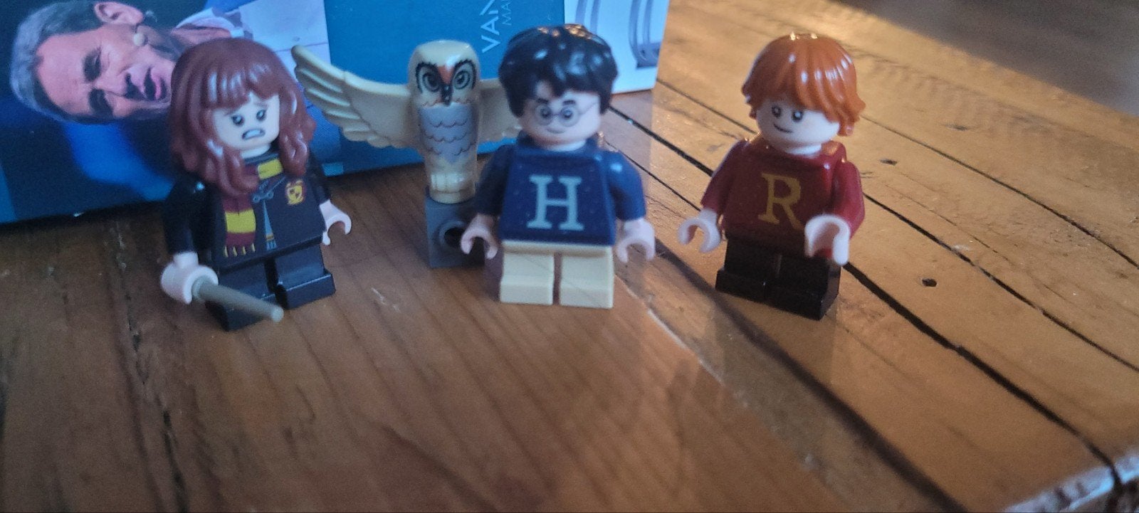 Lego Harry Potter, Hermelien en Ron minifiguren met Hedwig, Ophalen of Verzenden