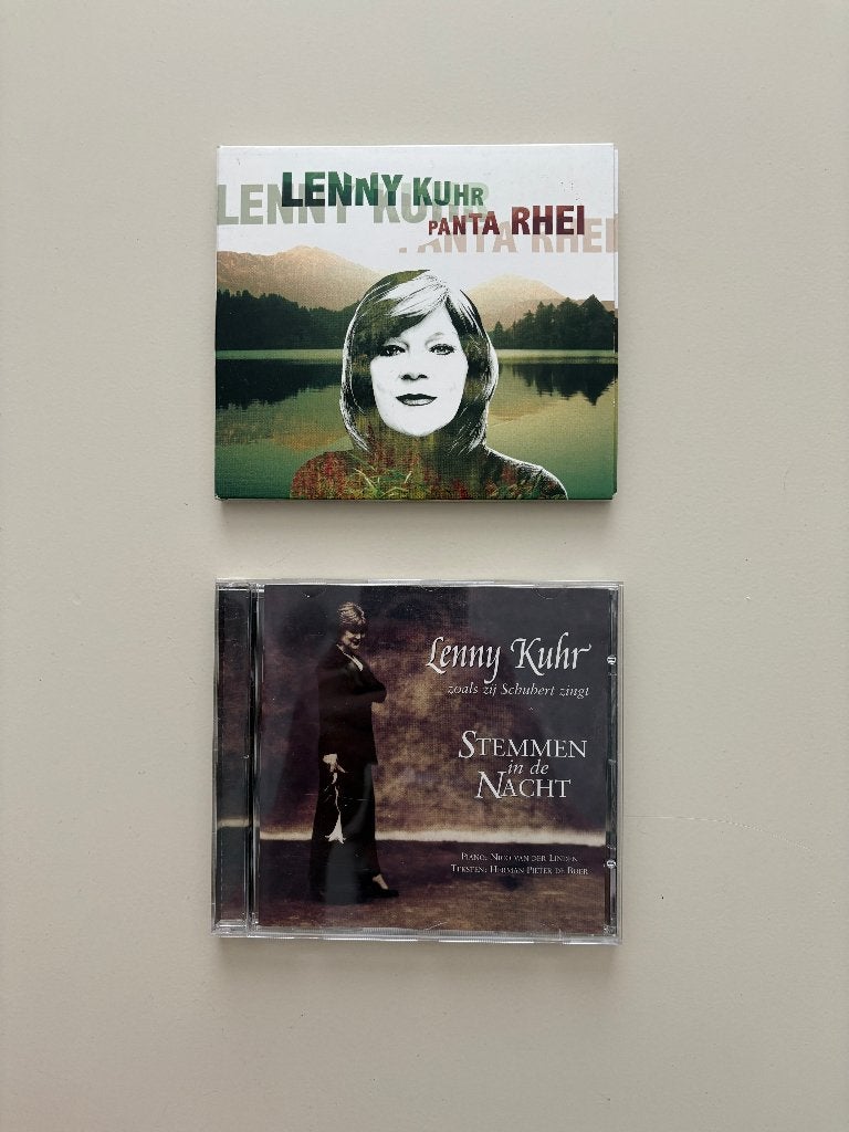 Lenny Kuhr - Panta Rhei & Stemmen in de nacht (gesigneerd), Ophalen of Verzenden, Zo goed als nieuw
