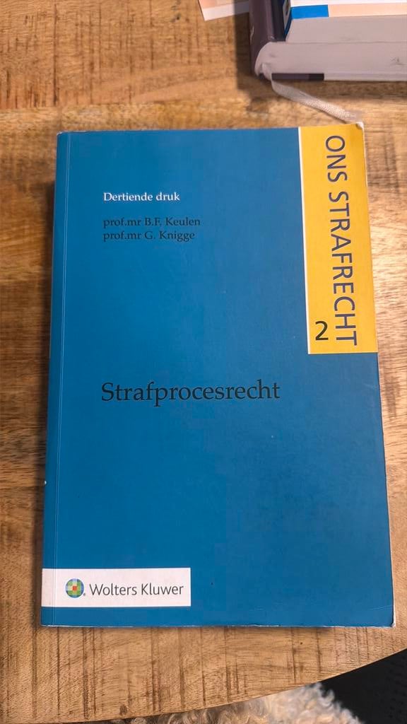 Strafprocesrecht (Knigge) dertiende druk / 13e druk, Boeken, Wetenschap, Zo goed als nieuw, Sociale wetenschap, Ophalen of Verzenden
