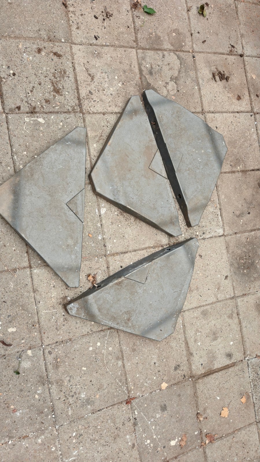 Parasolvoet tegels - set van 4, Ophalen, Gebruikt, Minder dan 30 cm, Minder dan 60 cm