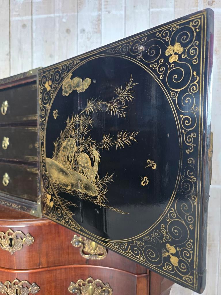 Schitterend antiek lakkabinet, kabinet, Ophalen of Verzenden