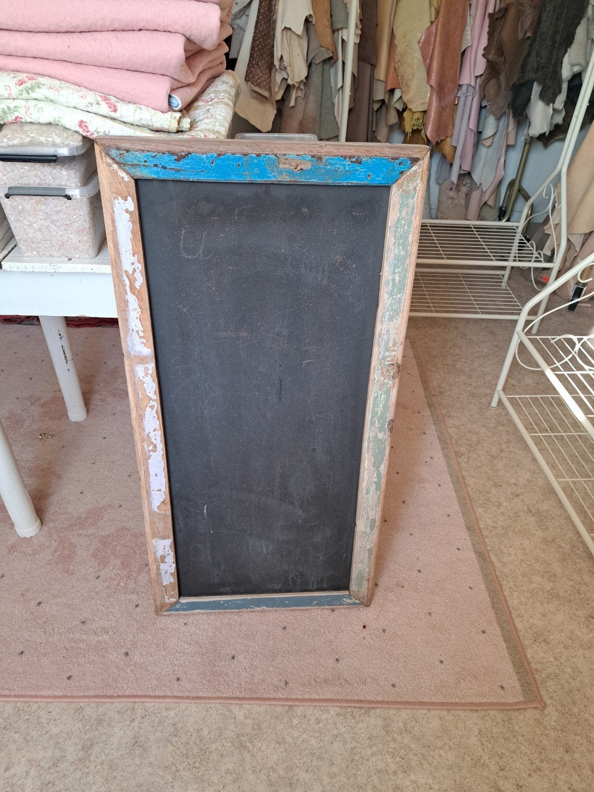 Brocante reclame bord, Antiek en Kunst, Curiosa en Brocante, Ophalen