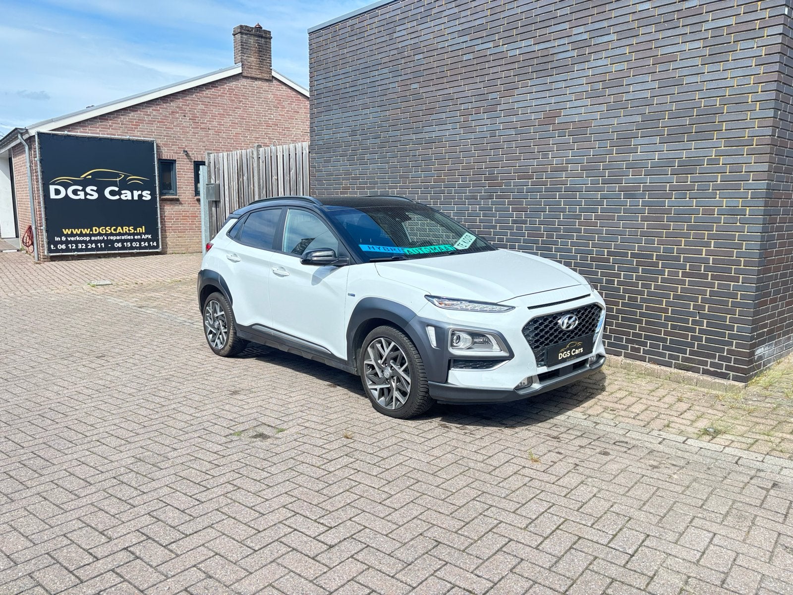 Hyundai Kona 1.6  comfort + Hybrid 105pk incl trekhaak!, Auto's, Hyundai, Zwart, Leder, Bedrijf, SUV of Terreinwagen
