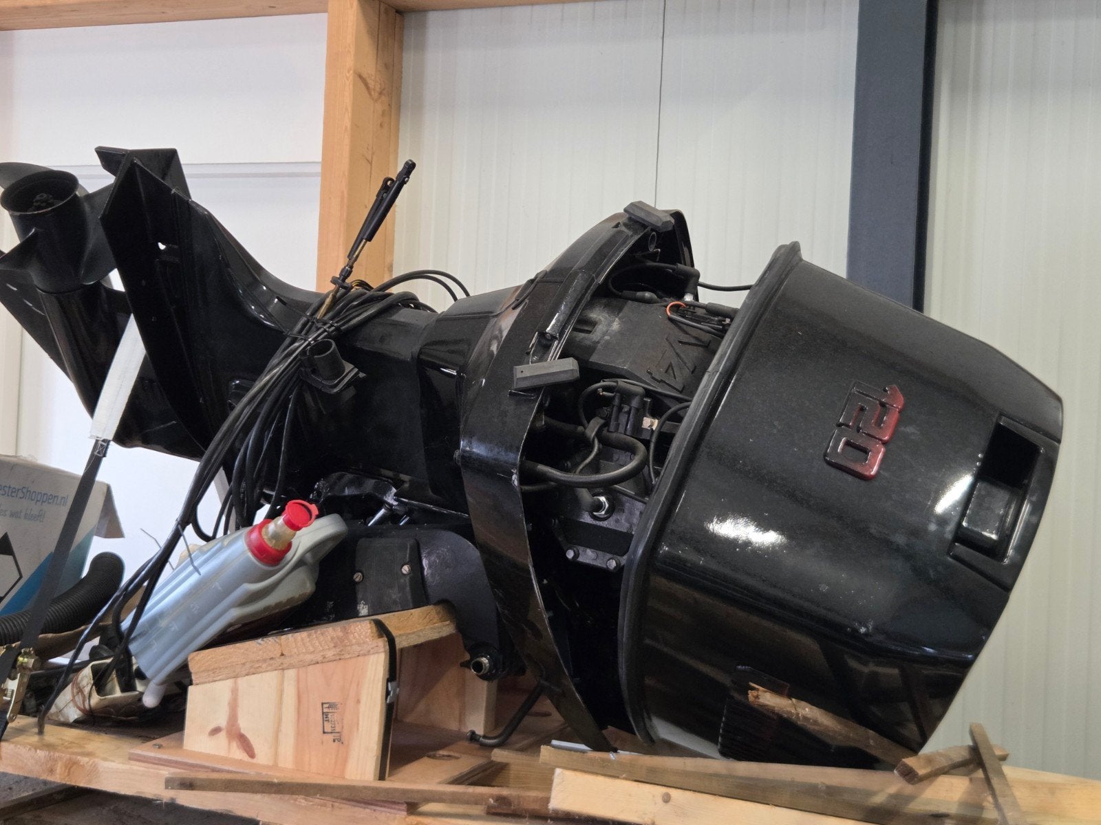 Buitenboordmotor Evinrude V4 120 pk nette staat, Ophalen, Gebruikt, Met afstandsbediening, 30 pk of meer