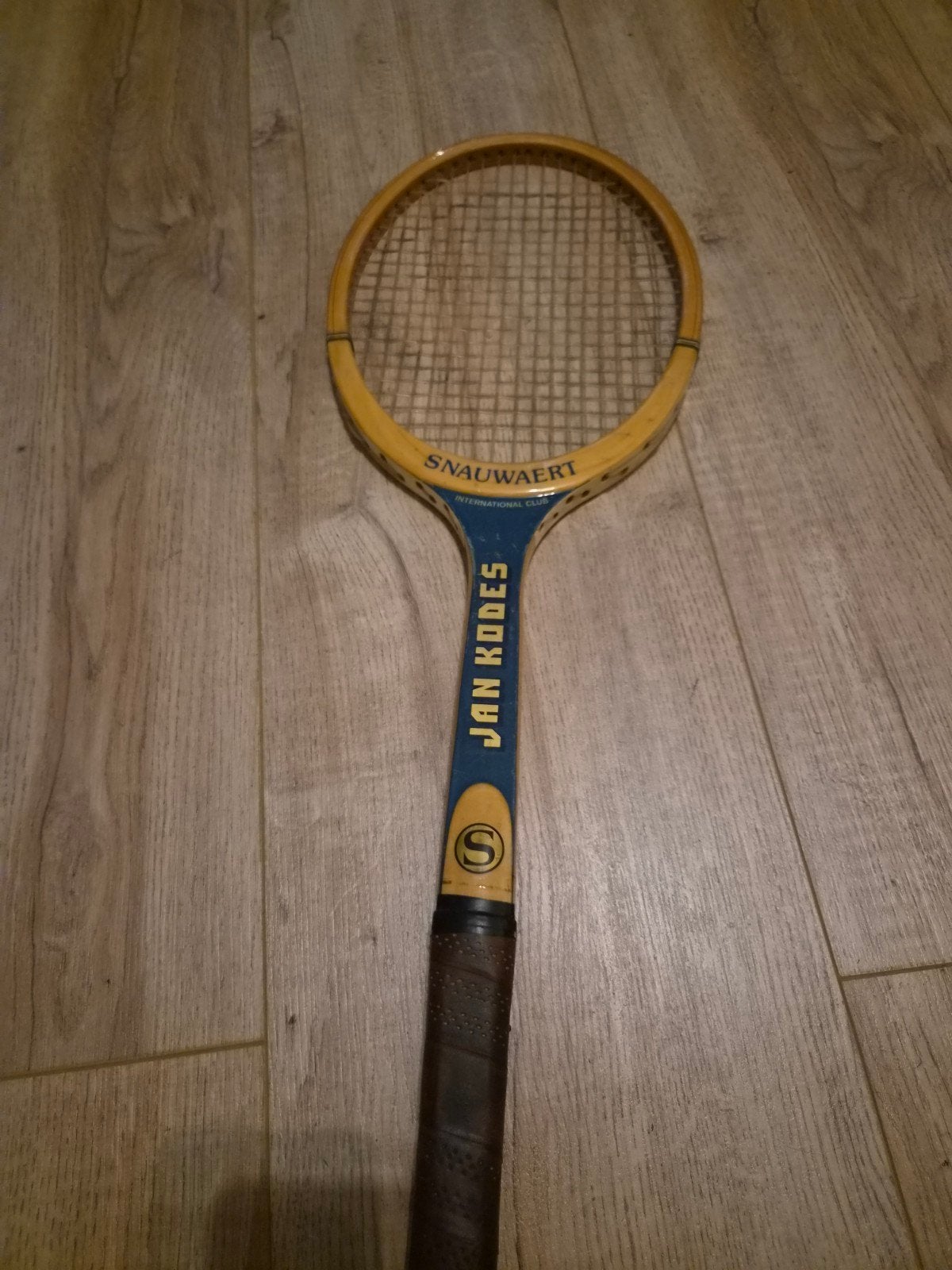 Vintage Snauwaert Jan Kodes Wimbledon Champion Tennisracket, Ophalen of Verzenden, Racket, Overige merken
