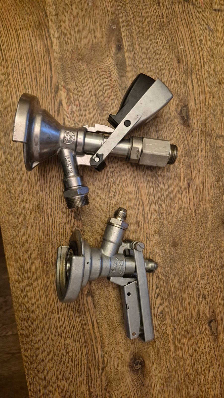 Bierfustkoppelingen (2 stuks) - Micro Matic en SK, Ophalen of Verzenden