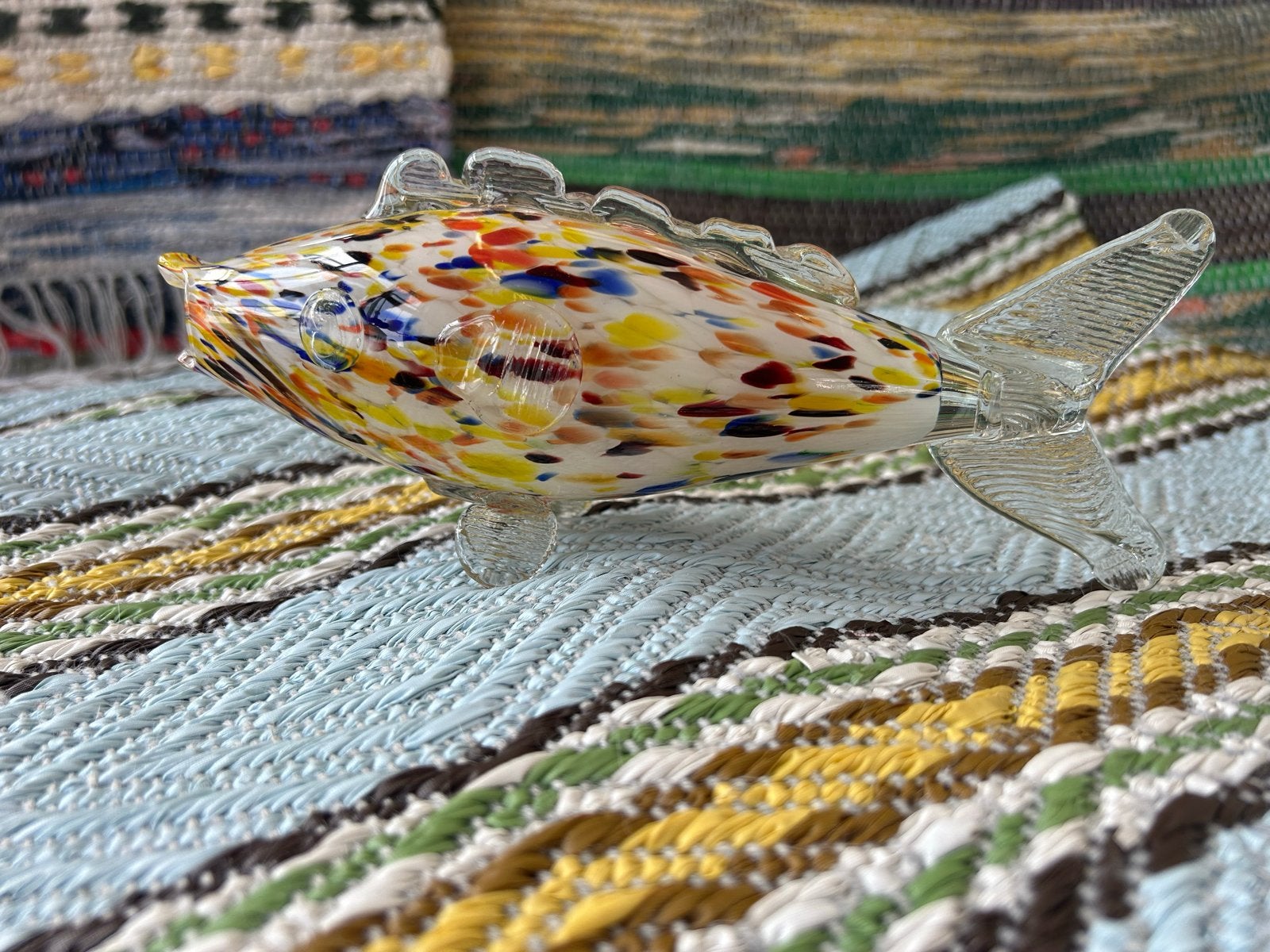 Kleurrijke Murano glazen vis, Antiek en Kunst, Ophalen of Verzenden