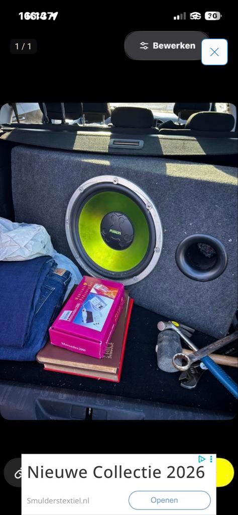 Fusion Subwoofer - Krachtige Bass voor in de auto, Ophalen, Zo goed als nieuw