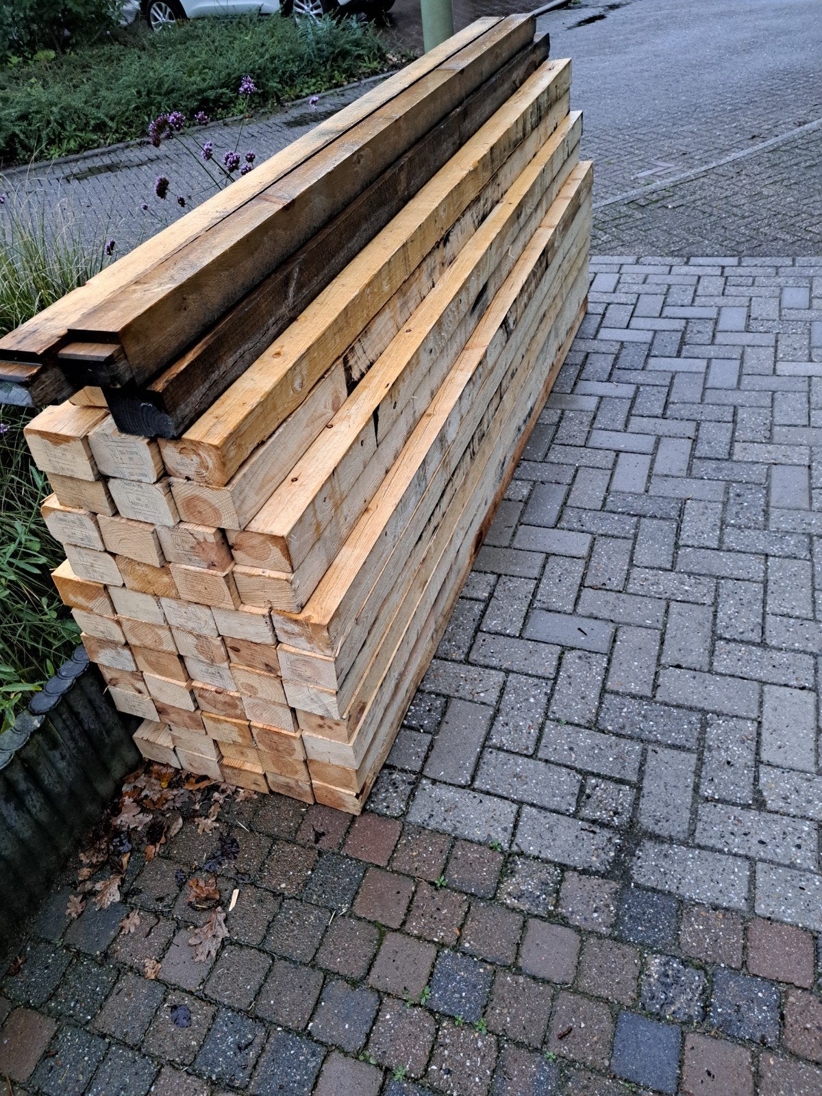 53 Balken Vuren/Douglas - Bouwhout/Brandhout, Ophalen, Nieuw, 200 tot 250 cm, 50 mm of meer