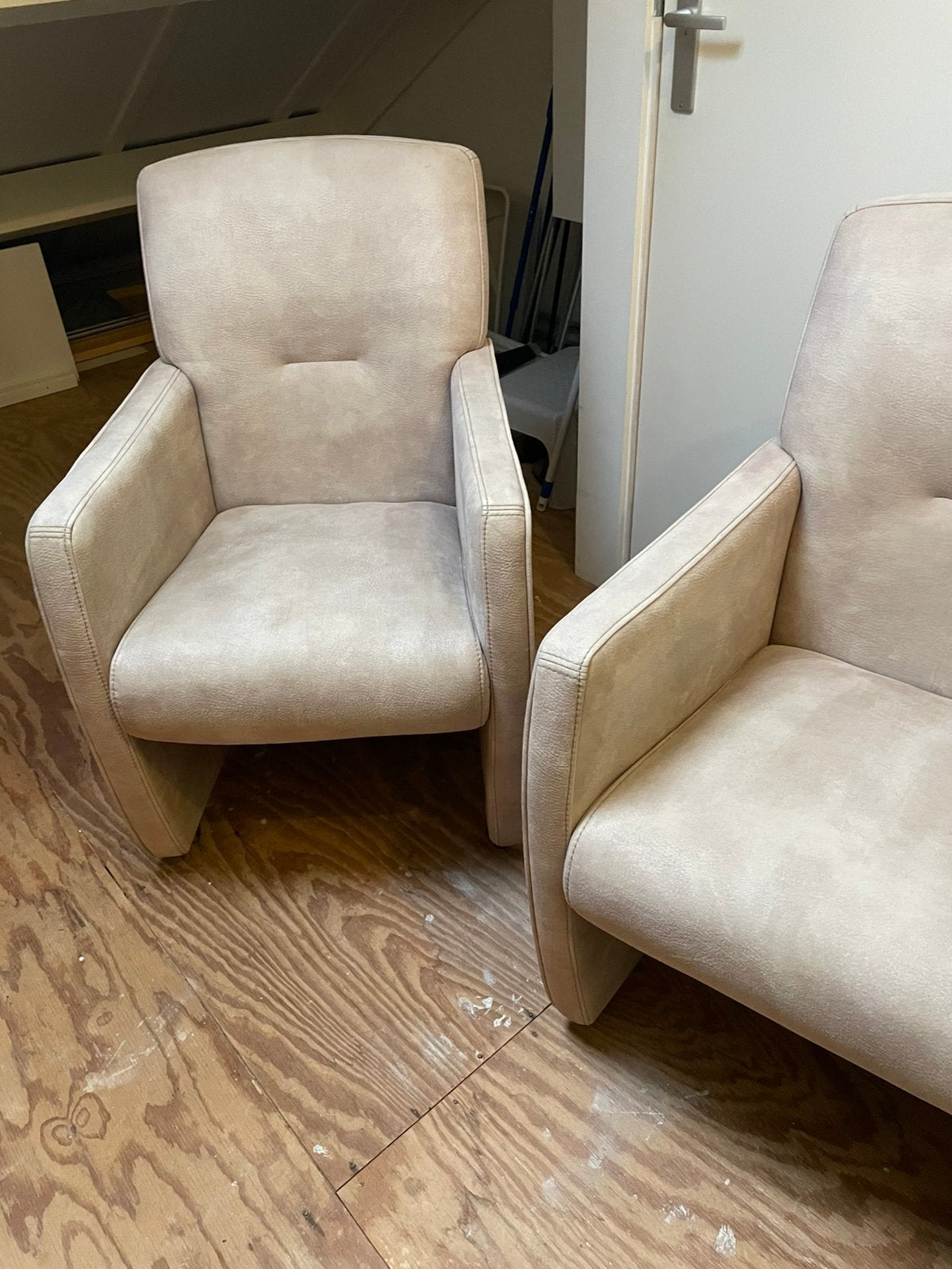 Drie mooie kleine Fauteuils, Ophalen, 75 tot 100 cm, Zo goed als nieuw, Stof
