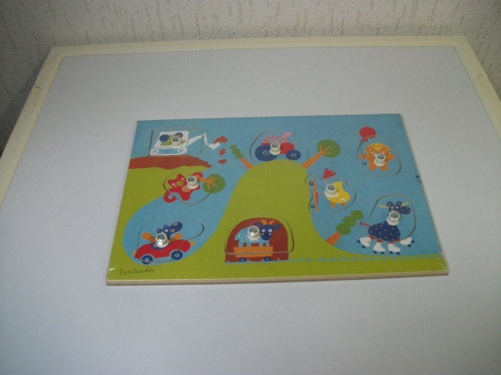 Puzzel Evalunda 8 delig (Ikea), Kinderen en Baby's, Ophalen of Verzenden, Gebruikt