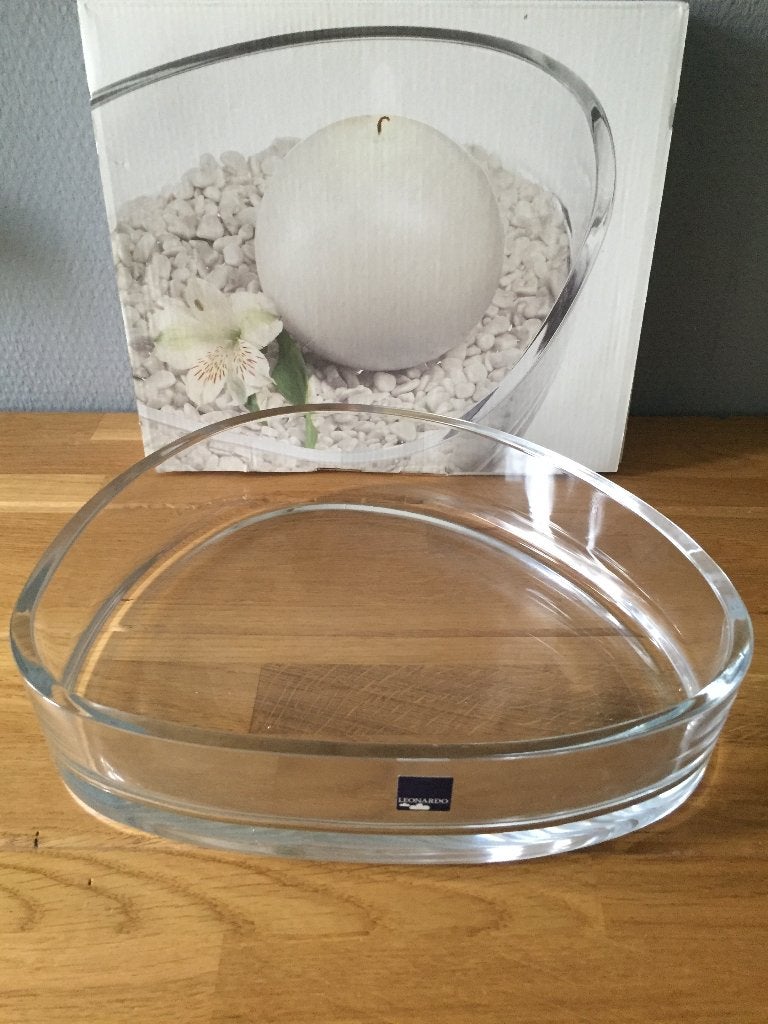 Leonardo Organic Schale glazen schaal, Ophalen of Verzenden, Nieuw, Ovaal, Glas