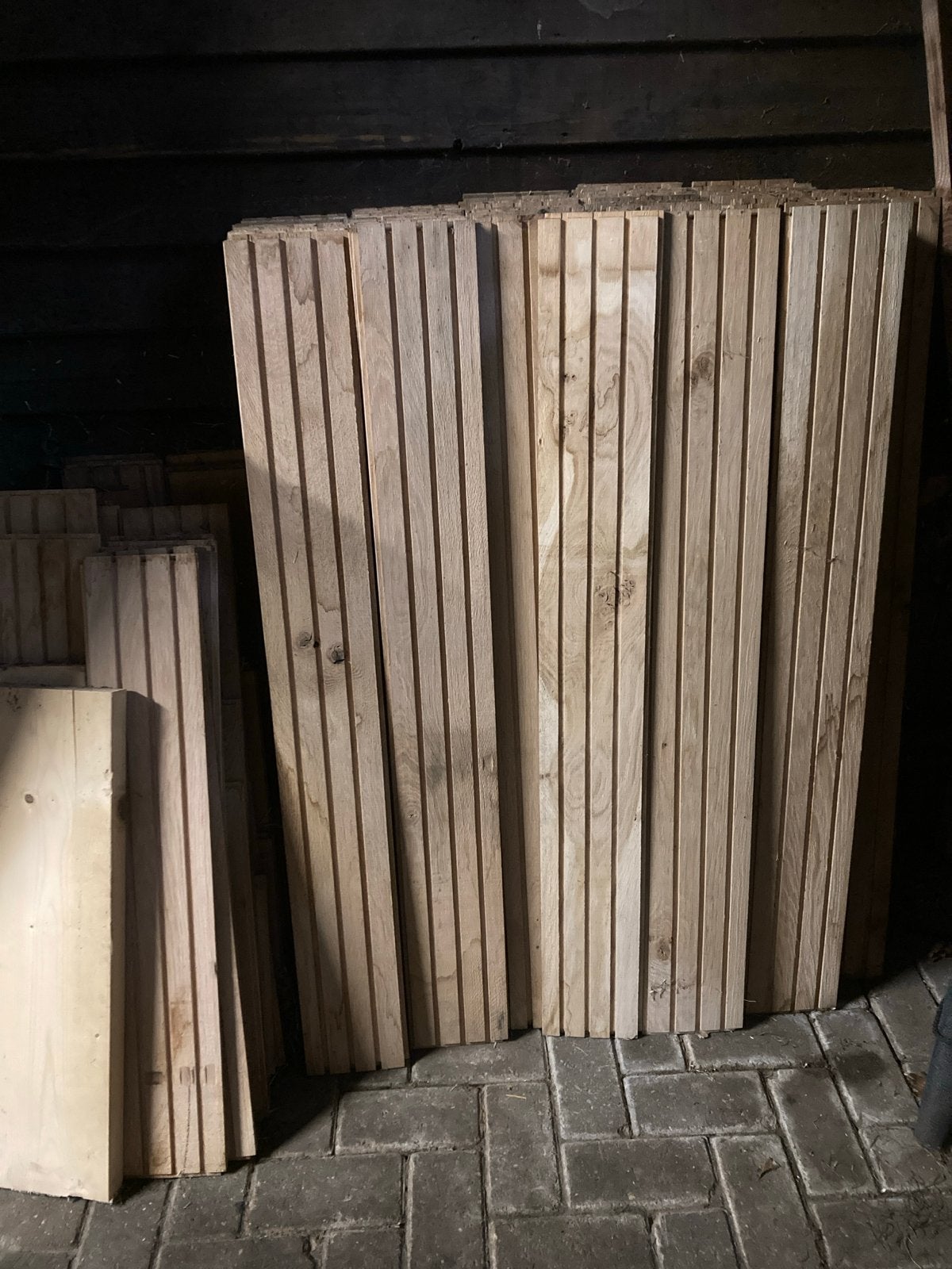 Eikenhouten vloerdelen, Ophalen, Gebruikt, 25 tot 50 mm, Eiken