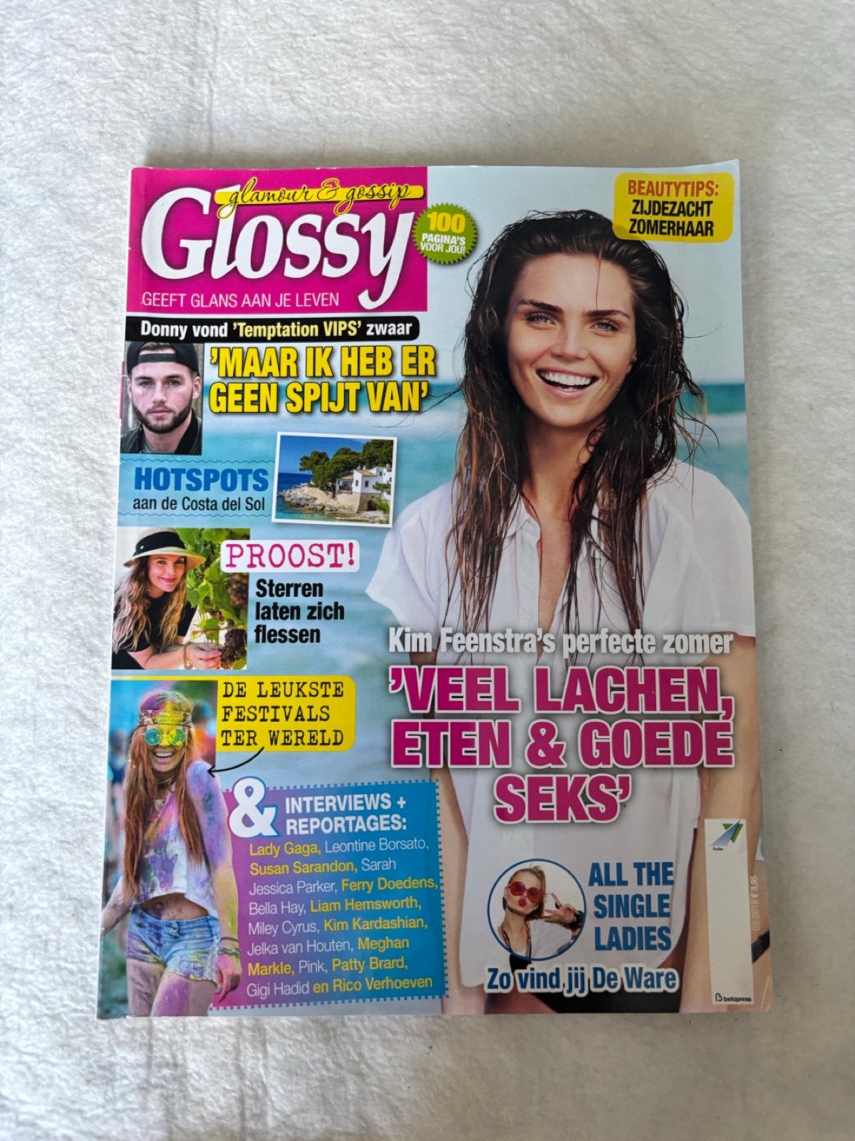 Glossy Magazine - Kim Feenstra, Temptation VIPs, Festivals, Ophalen of Verzenden, Gelezen, Glossy