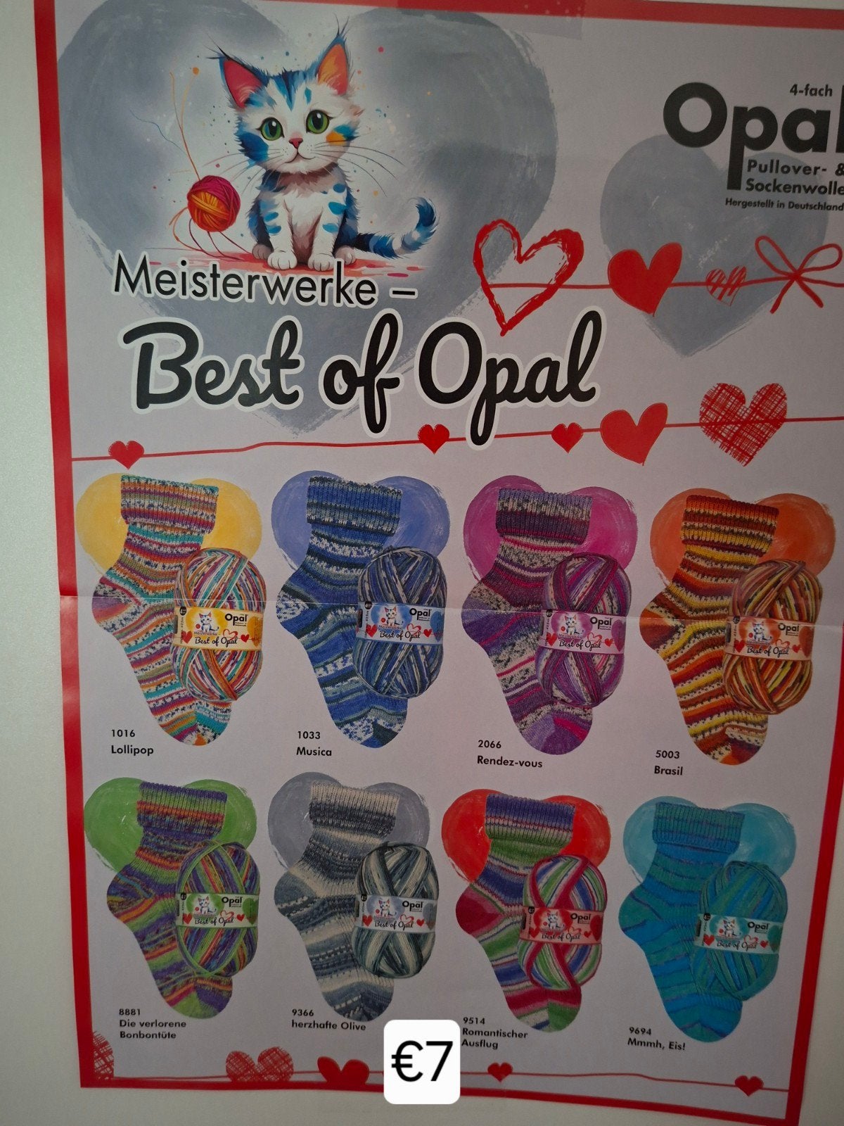 Opal sokkenwol 4ply ( serie meisterwerke), Hobby en Vrije tijd, Nieuw, Ophalen of Verzenden, Opal, Breien