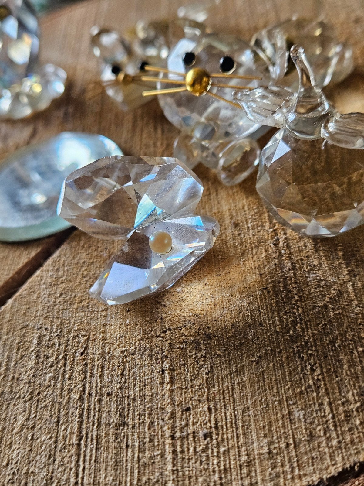 Miniatuur Collectie: Uil, Kat, Muis, Sche, Gebruikt, Sklarny, Swarovski, Onbekend, Ophalen of Verzenden