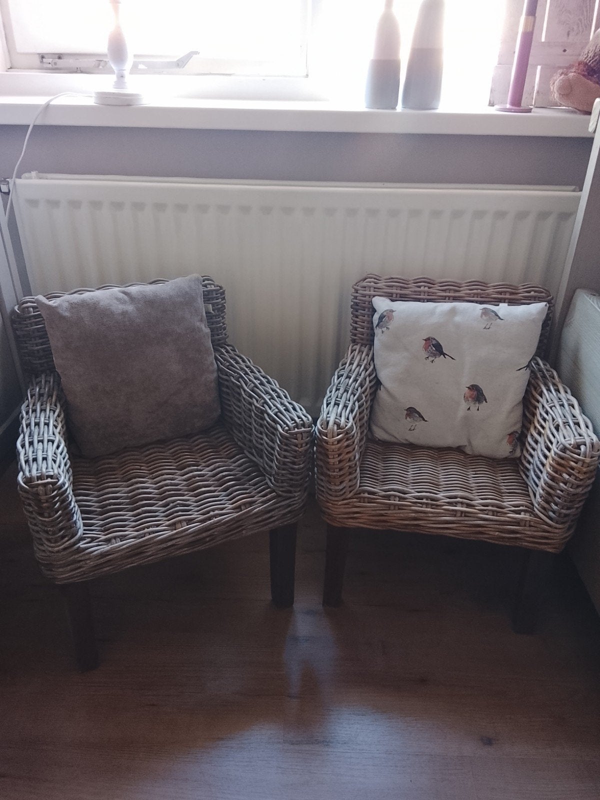 Set van 2 rieten kinderstoeltjes, Ophalen