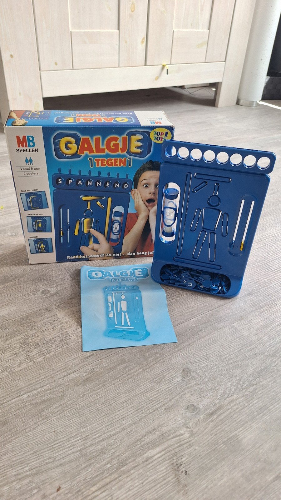 Galgje 1 Tegen 1 Bordspel - MB Spellen, Hobby en Vrije tijd, Een of twee spelers, Ophalen of Verzenden, Zo goed als nieuw, MB Spellen
