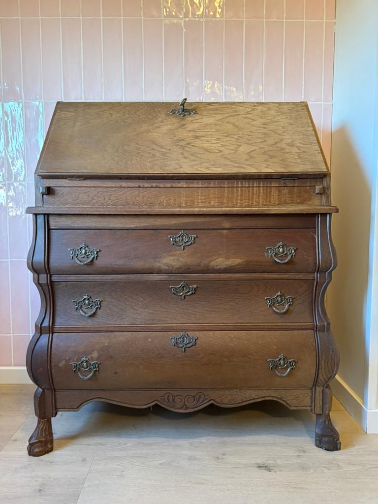 Vintage buikkast bureau/ secretaire, Ophalen