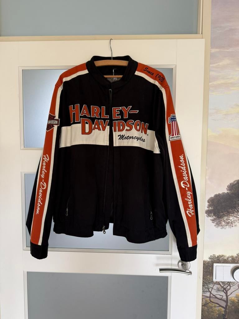 Original Harley Davidson Jas katoen, Kleding | Heren, Ophalen of Verzenden, Nieuw, Maat 56/58 (XL), Zwart