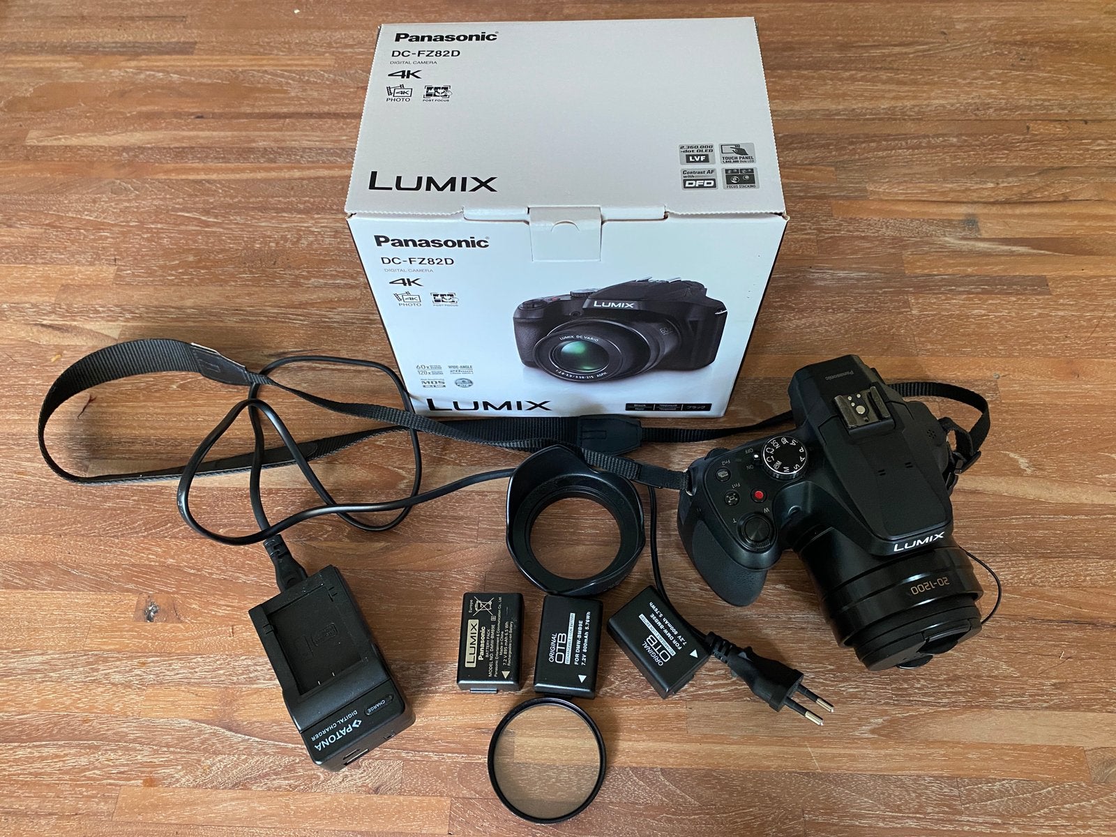 Panasonic lumix DC-FZ82D met garantie en accessoires, Ingebouwde flitser, Panasonic, 18 megapixels, Ophalen of Verzenden