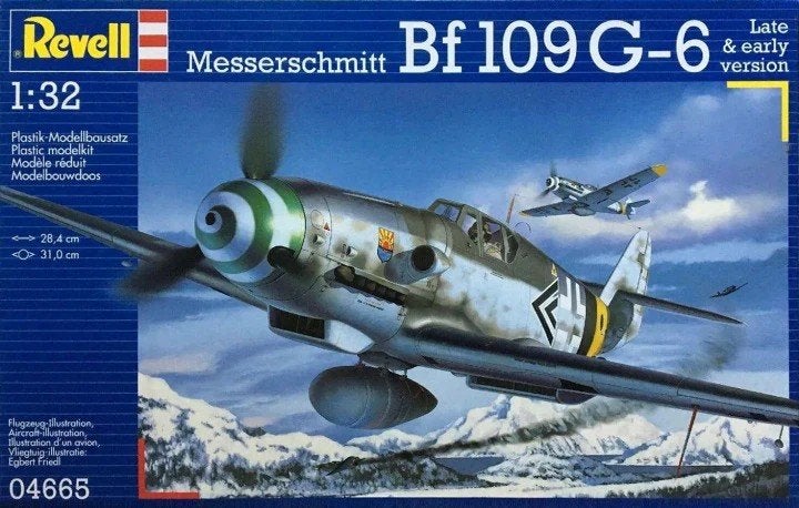 Revell 1/32 Messerschmitt Bf 109 G-6, Ophalen of Verzenden, Groter dan 1:72, Revell