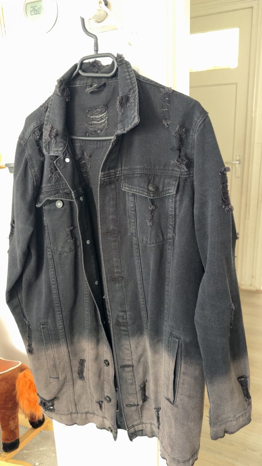 Dip-dye spijkerjas dames, Ophalen of Verzenden, Zo goed als nieuw, Maat 38/40 (M), Overige kleuren