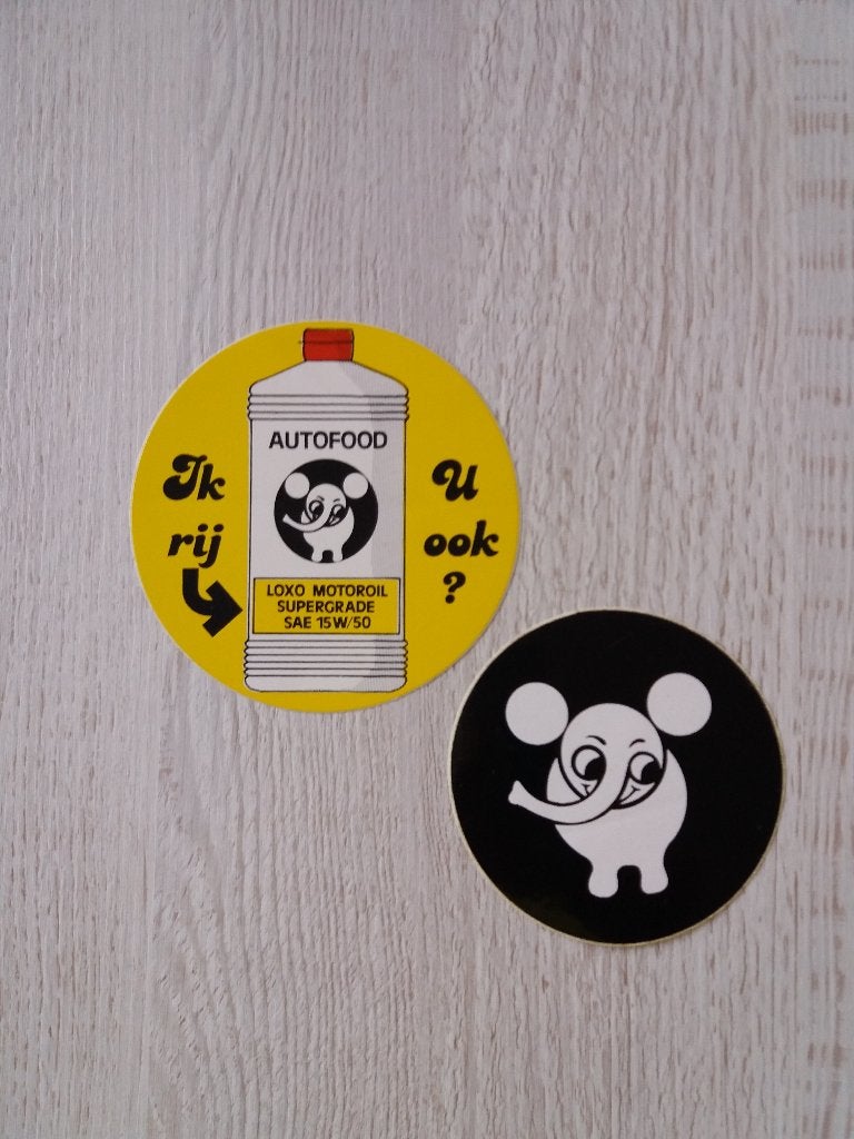 2 stickers van AUTOFOOD, Ophalen of Verzenden, Zo goed als nieuw, Merk