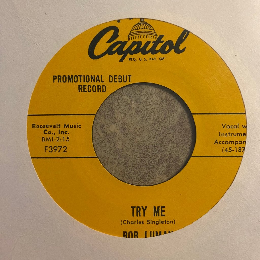 Rockabilly: Bob Luman; Try Me / Boston Rocker re, Gebruikt, Overige genres, 7 inch, Ophalen of Verzenden