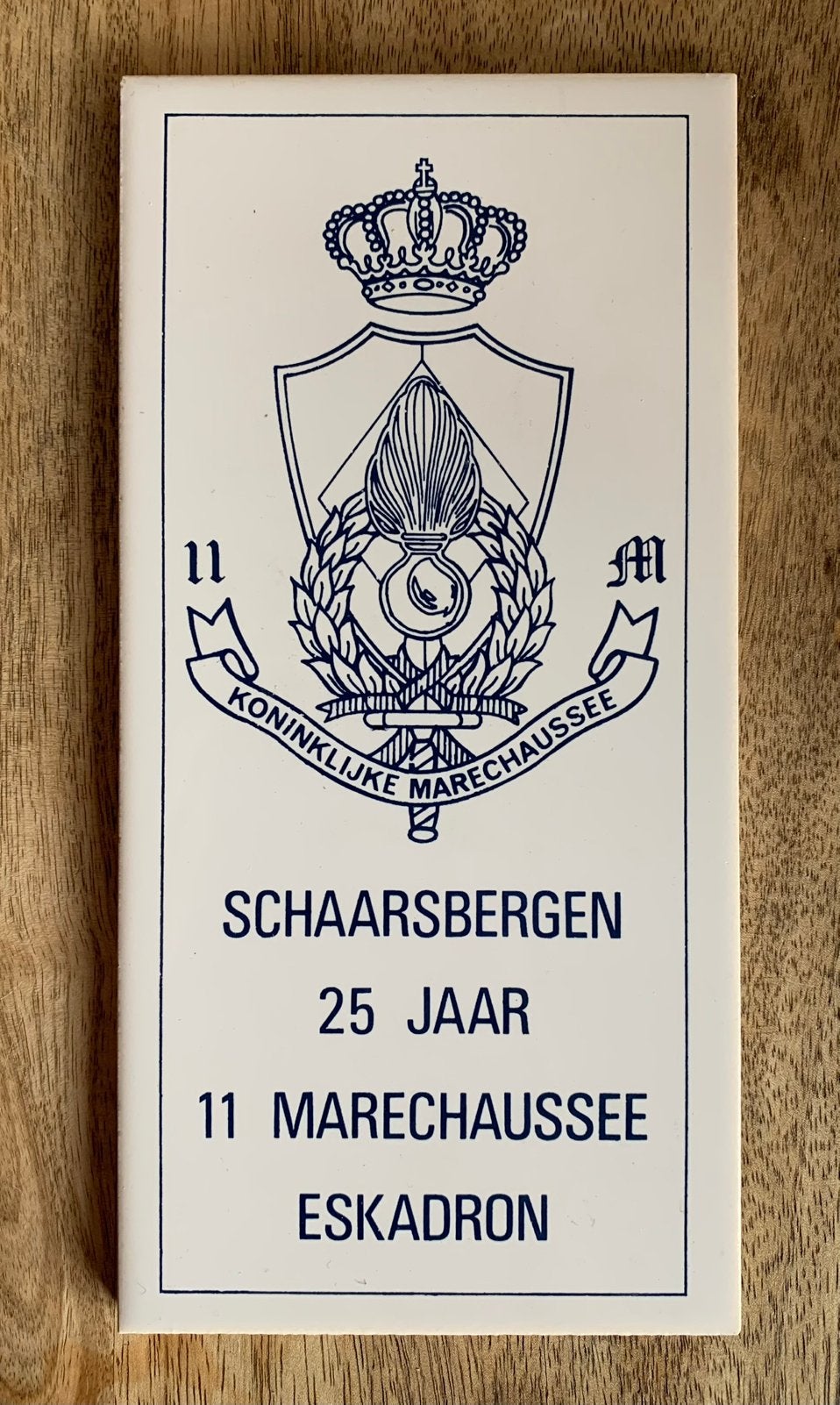 Koninklijke Marechaussee SchaarsBergen 25 Jaar Tegel, Verzamelen, Ophalen of Verzenden
