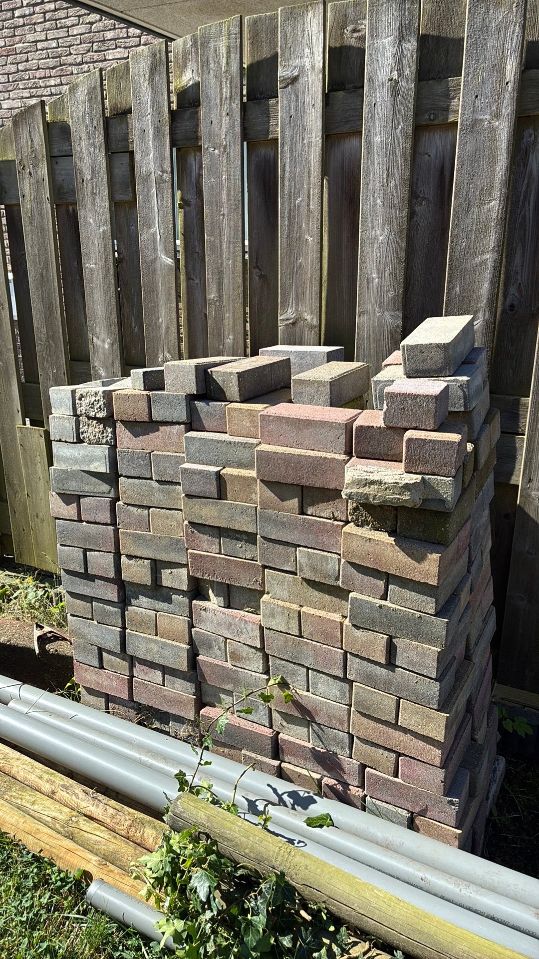 Klinkers gratis af te halen, Tuin en Terras, Ophalen, Zo goed als nieuw, Beton, Klinkers