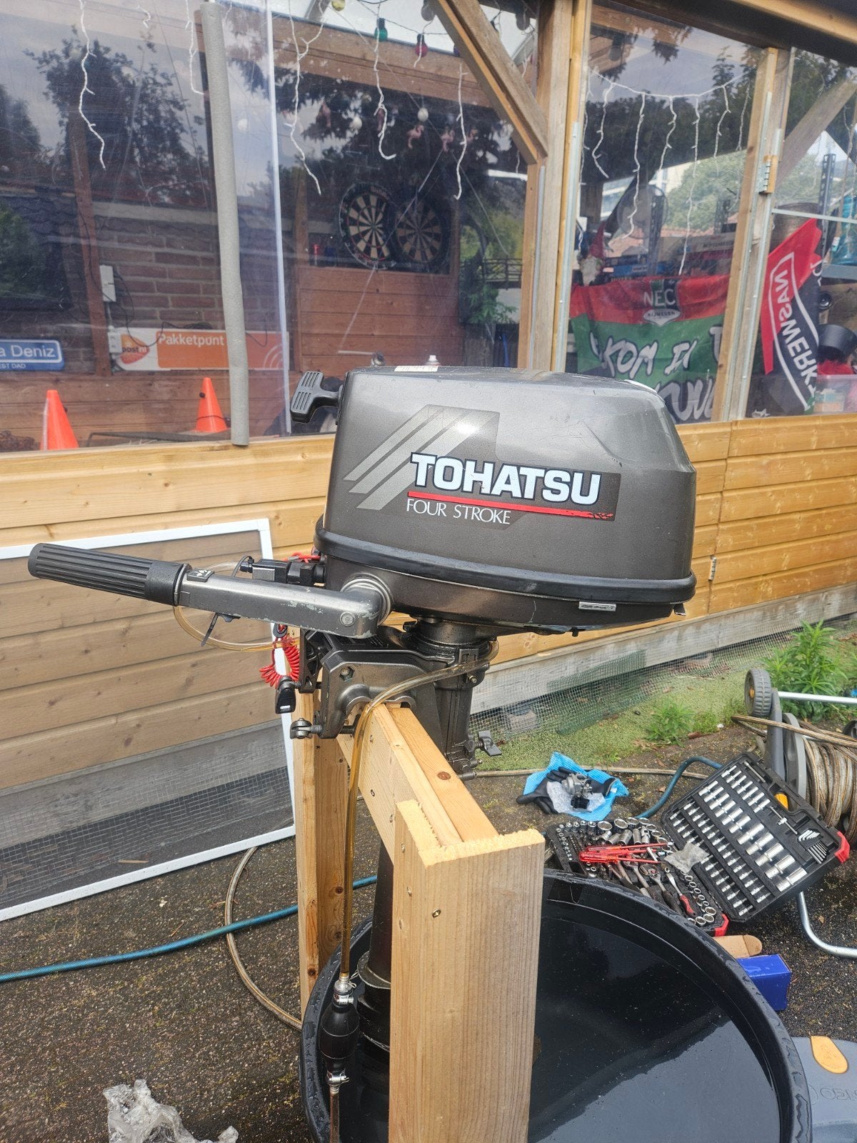 Tohatsu fourstroke 5pk 4 takt motor, Ophalen