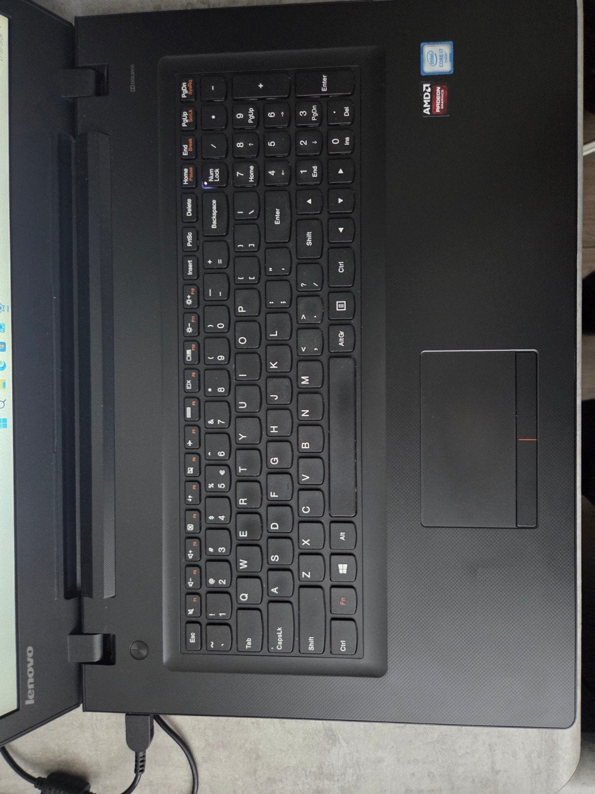 Lenovo 17.3" laptop i7, Computers en Software, Gebruikt, 2 tot 3 Ghz, Qwerty, 8 GB