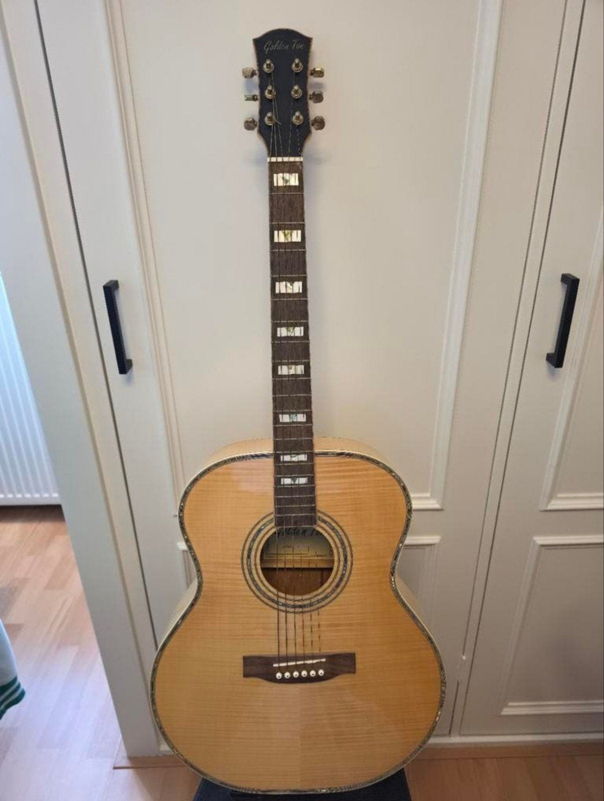 Golden Ton MJ-737/N Westerngitaar, Ophalen, Gebruikt, Western- of Steelstringgitaar