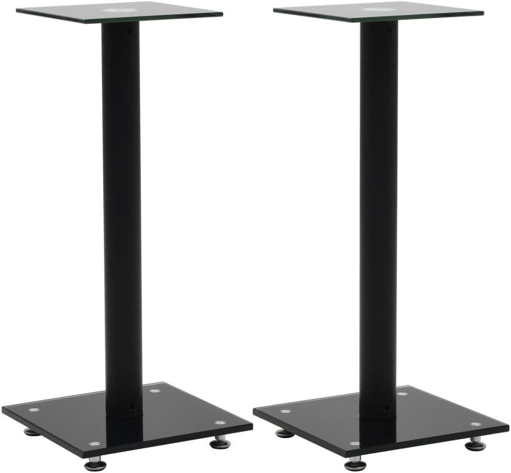 Luidsprekerstandaard - Aluminium & Gehard Glas - 58 cm, Overige merken, Inclusief standaarden, ., Overige typen